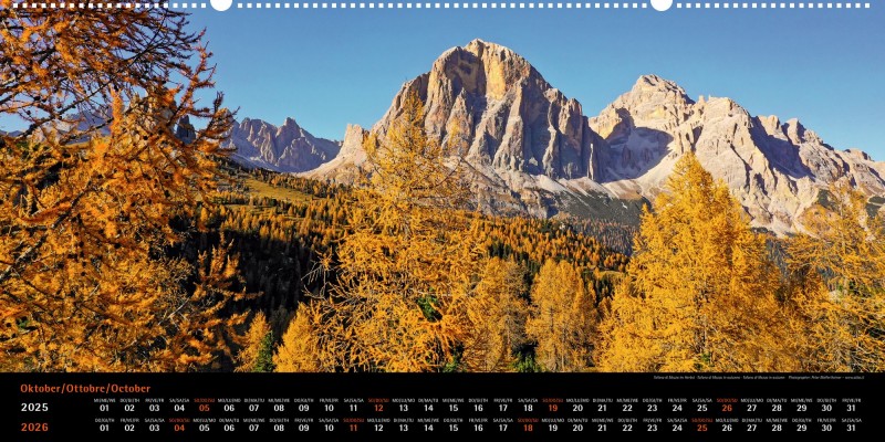 Dolomiten Panoramakalender 2025-26