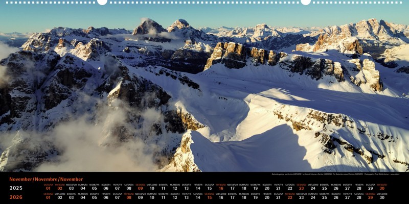 Dolomiten Panoramakalender 2025-26 - 50 % SKONTO 