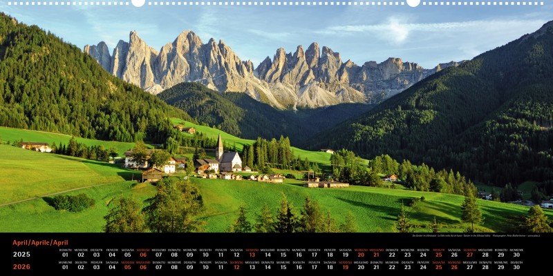 Dolomiten Panoramakalender 2025-26