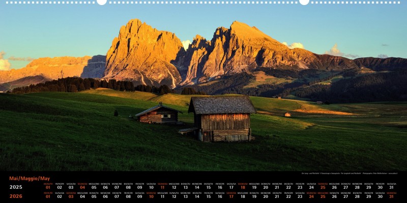 Dolomiten Panoramakalender 2025-26