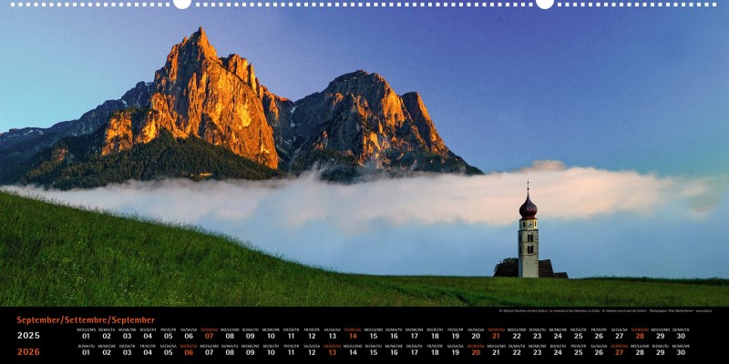 Dolomiten Panoramakalender 2025-26
