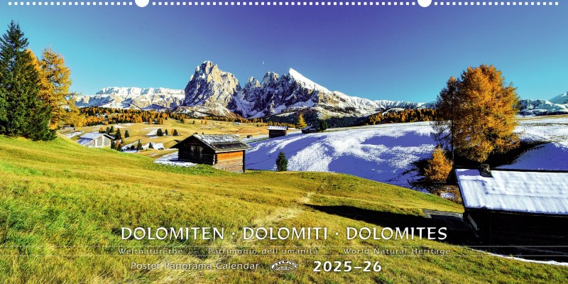 Dolomiten Panoramakalender 2025-26 - 50 % SKONTO 